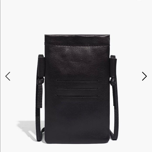 Madewell the smartphone crossbody bag in leather in green color - Picture 9 of 15
